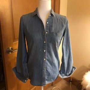 J. Crew Blue Jean Shirt
